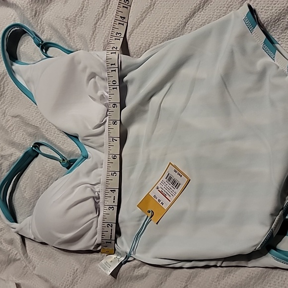 NWT TUMMY SLIMMING STRIPE PADDED AWARD WINNING SWIM BATHING SUIT - Picture 4 of 11